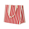 Fashion Ladies Classic Striped Canvas Shopping Bag