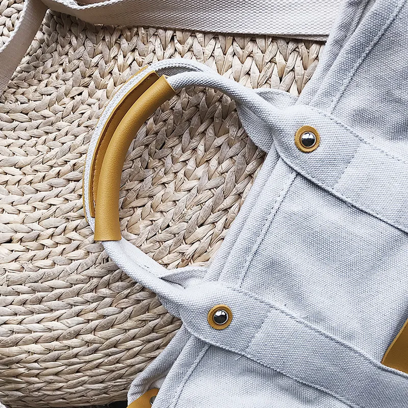 Shopping Shoulder Sling Cotton Canvas Tote Hand Bag 
