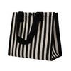 Fashion Ladies Classic Striped Canvas Shopping Bag