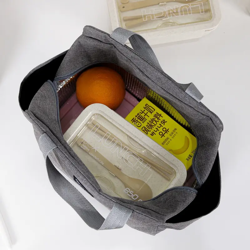 Side Pockets Custom Logo Lunch Bag