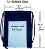Drawstring Bags Backpack with Zipper Pocket