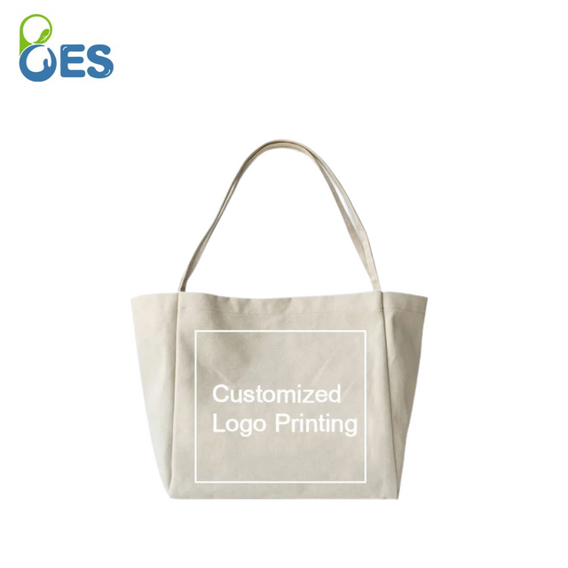 Cotton Canvas Tote Bag Women Shopping Bags