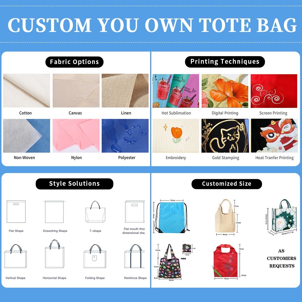 Non-Woven Tote Bag With Hook And Loop 