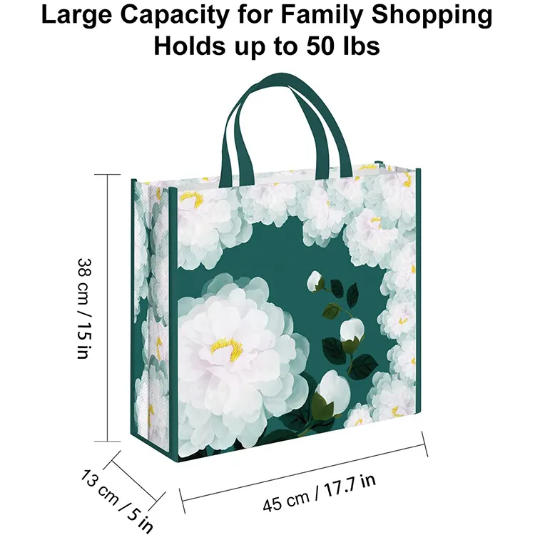 Reusable Gift Woven Shopping Grocery Bags